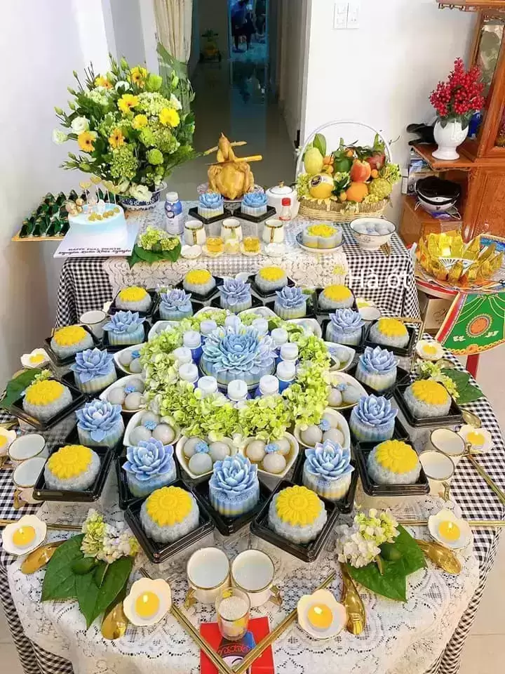 mâm cúng đầy tháng cho bé trai ( Gói 3 )