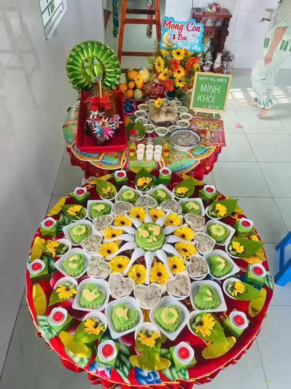 mâm cúng đầy tháng cho bé trai ( Gói 2 )