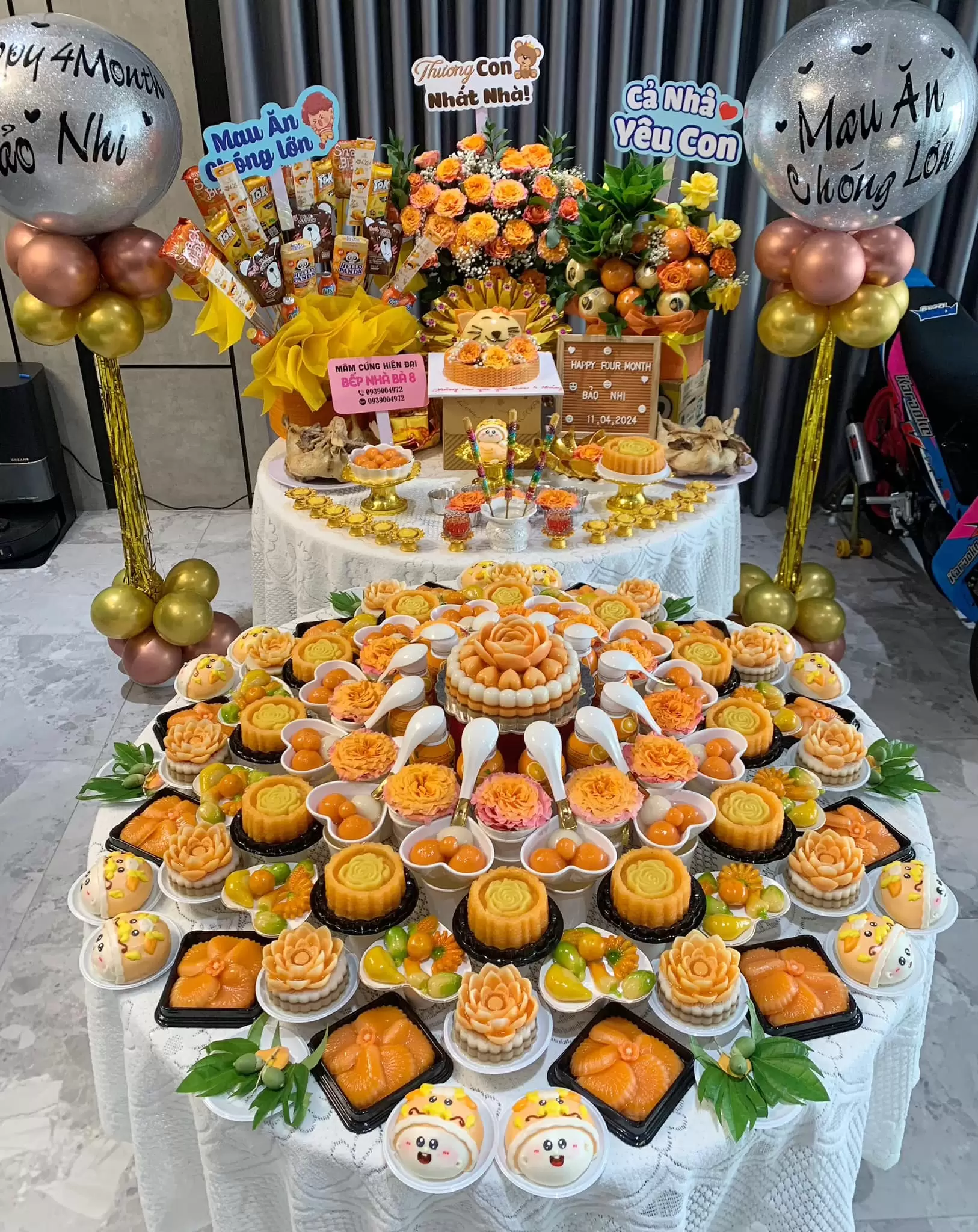Mâm cúng thôi nôi cho bé gái ( Gói 4 )